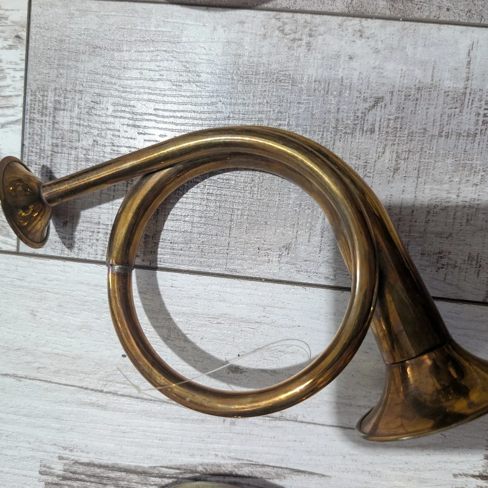 Vintage‎ Brass Wall Horn Decor7